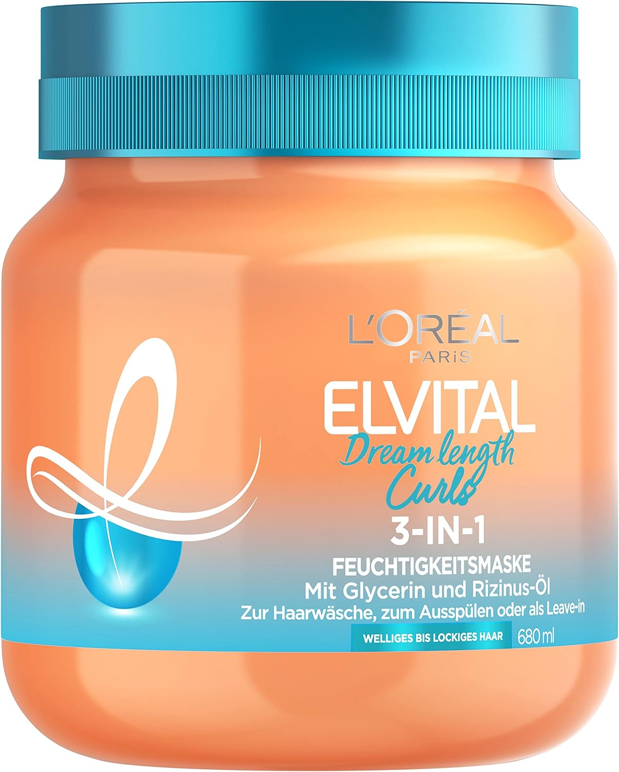 L'Oréal Hydratačná maska ​​Elvital Dream Length Curls 3 v 1 680 ml
