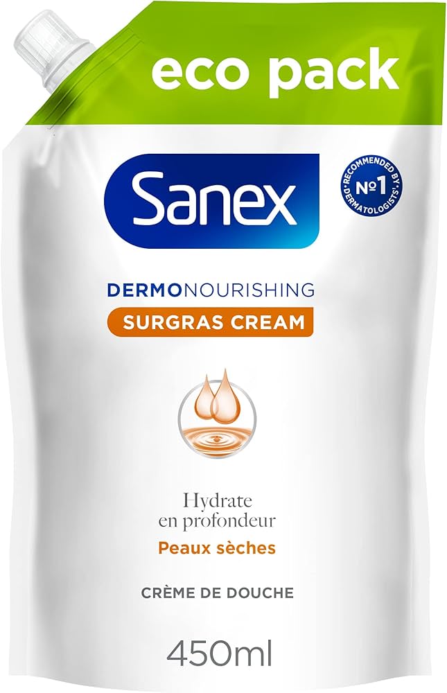 SANEX Hydratačný sprchový krém pre suchú a mastnú pokožku 450 ml