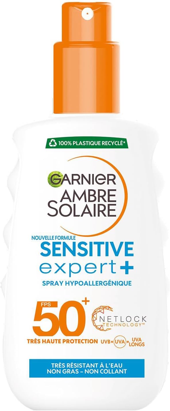 Garnier Ambre Sensitive Expert+ SPF 50+ opaľovacie mlieko 150 ml
