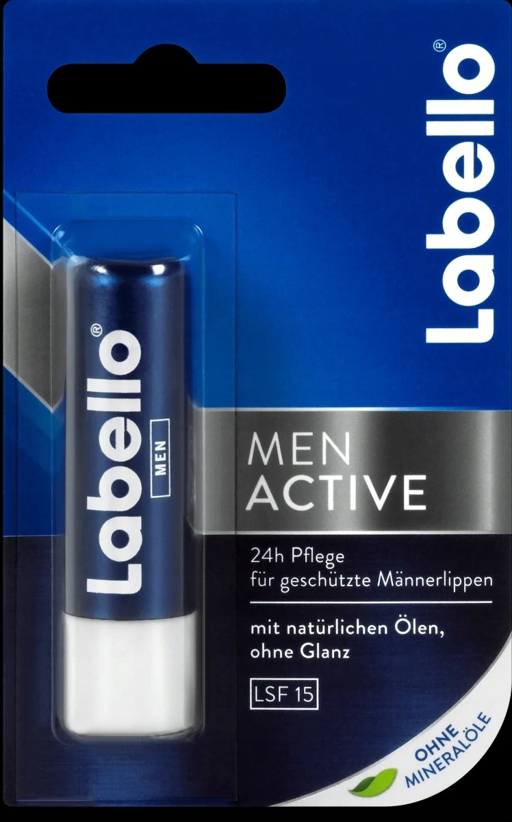Labello Balzam na pery Men Active SPF 15, 4,8 g