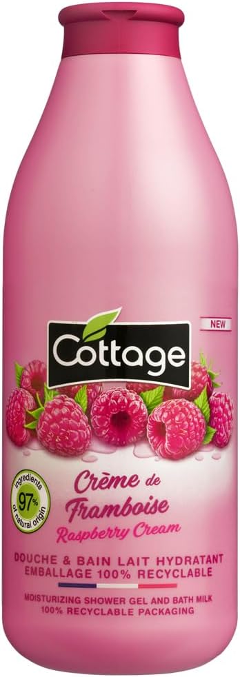 Cottage Hydratačné sprchové mlieko Rasberry Cream 750 ml