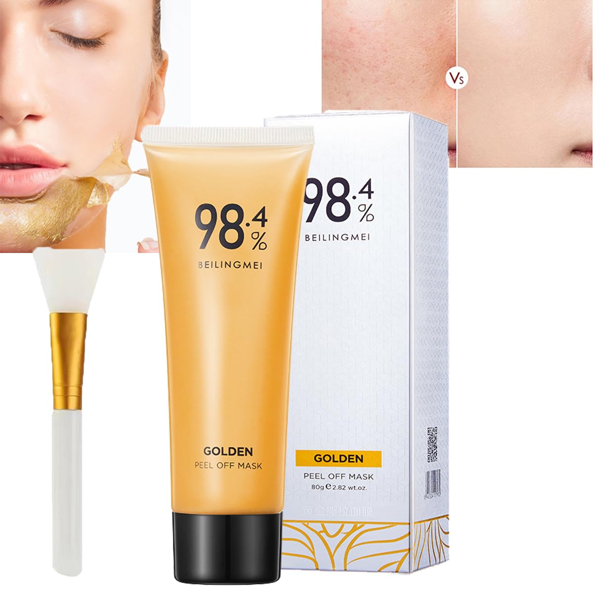 Iné 98.4 Beilingmei Zlatá fóliová odlupovacia maska ​​80 g
