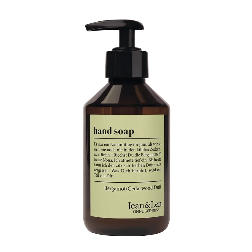 Jean & Len Mydlo na ruky bergamot/cédrové drevo, 250 ml