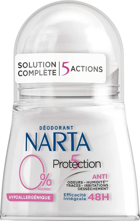 Narta Protection 5 0% hypoalergénny guľôčkový dezodorant pre ženy, 50ml