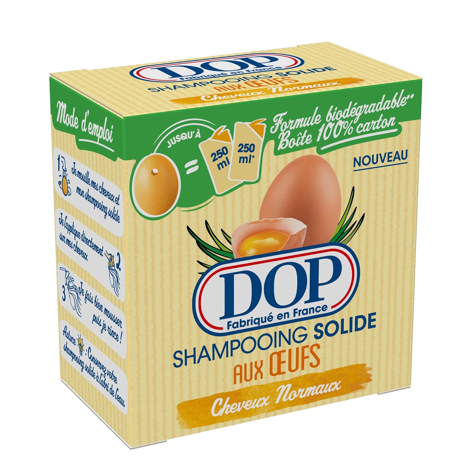 DOP - Tuhý šampón - Na vlasy - S vajcami - 65 g