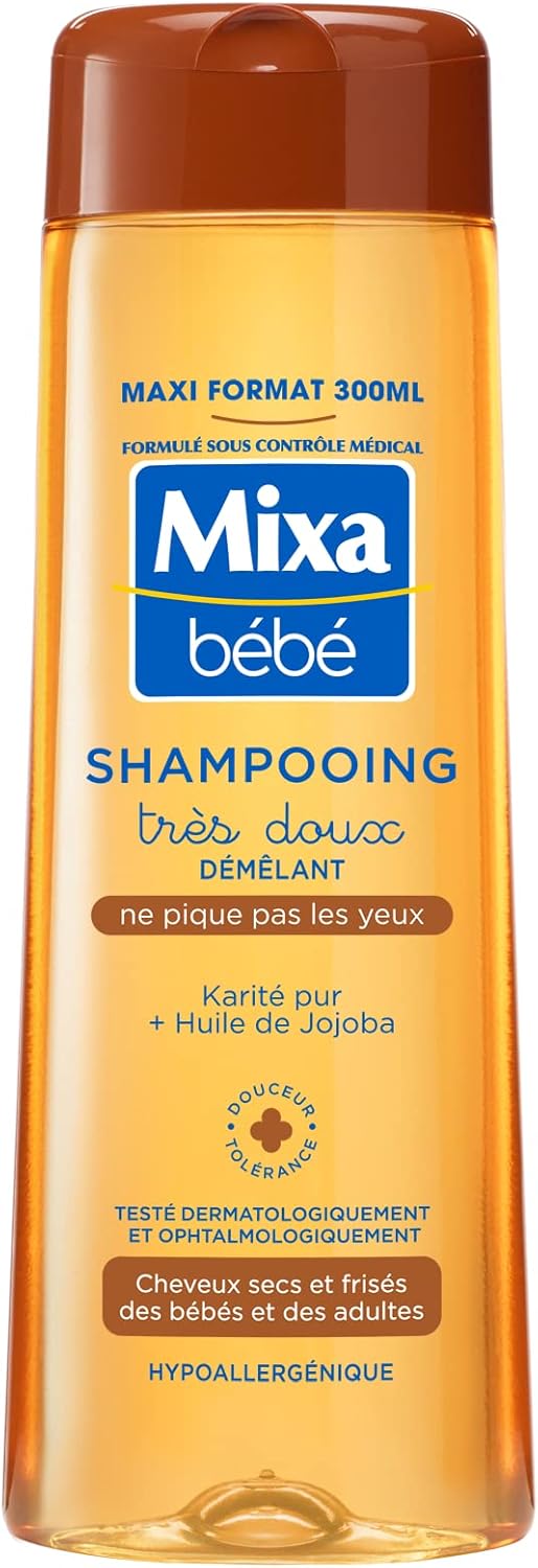 Mixa Bébé Veľmi jemný rozčesávací šampón 300 ml