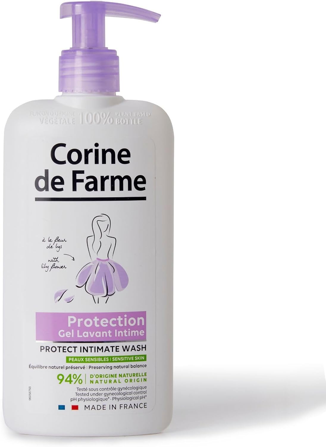 Corine de farme organický gél na intímnu hygienu 250ml lilly flower