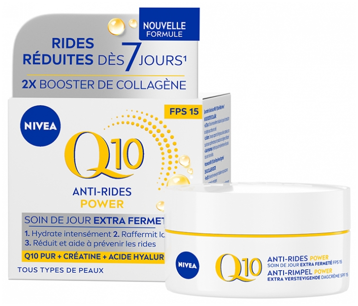 NIVEA Q10 denný krém proti vráskam 50ml-spf15
