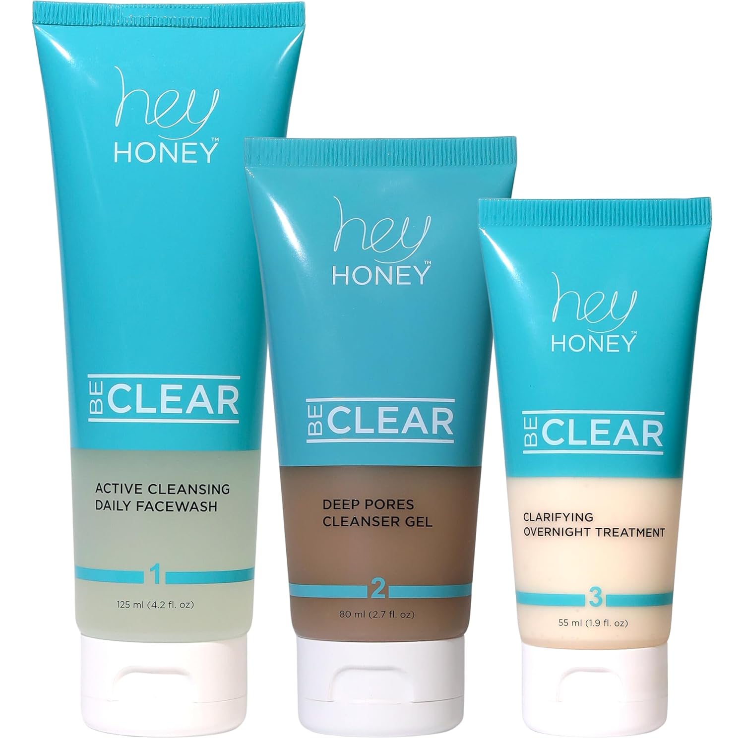 Starostlivosť o pleť proti akné Hey Honey BE CLEAR + Kozmetická taštička