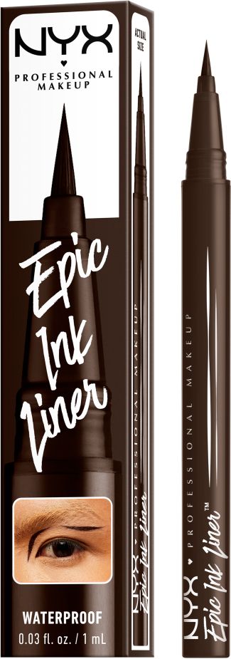 Očná linka NYX Professional Makeup Epic Ink - Horká čokoláda 1ml