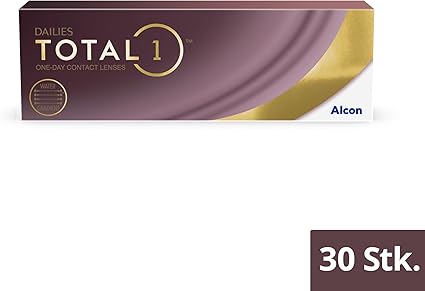 Alcon Mäkké kontaktné šošovky Dailies Total 1 30 kusov BC 8,5 mm DIA 14,1 mm -3,75 dioptrií