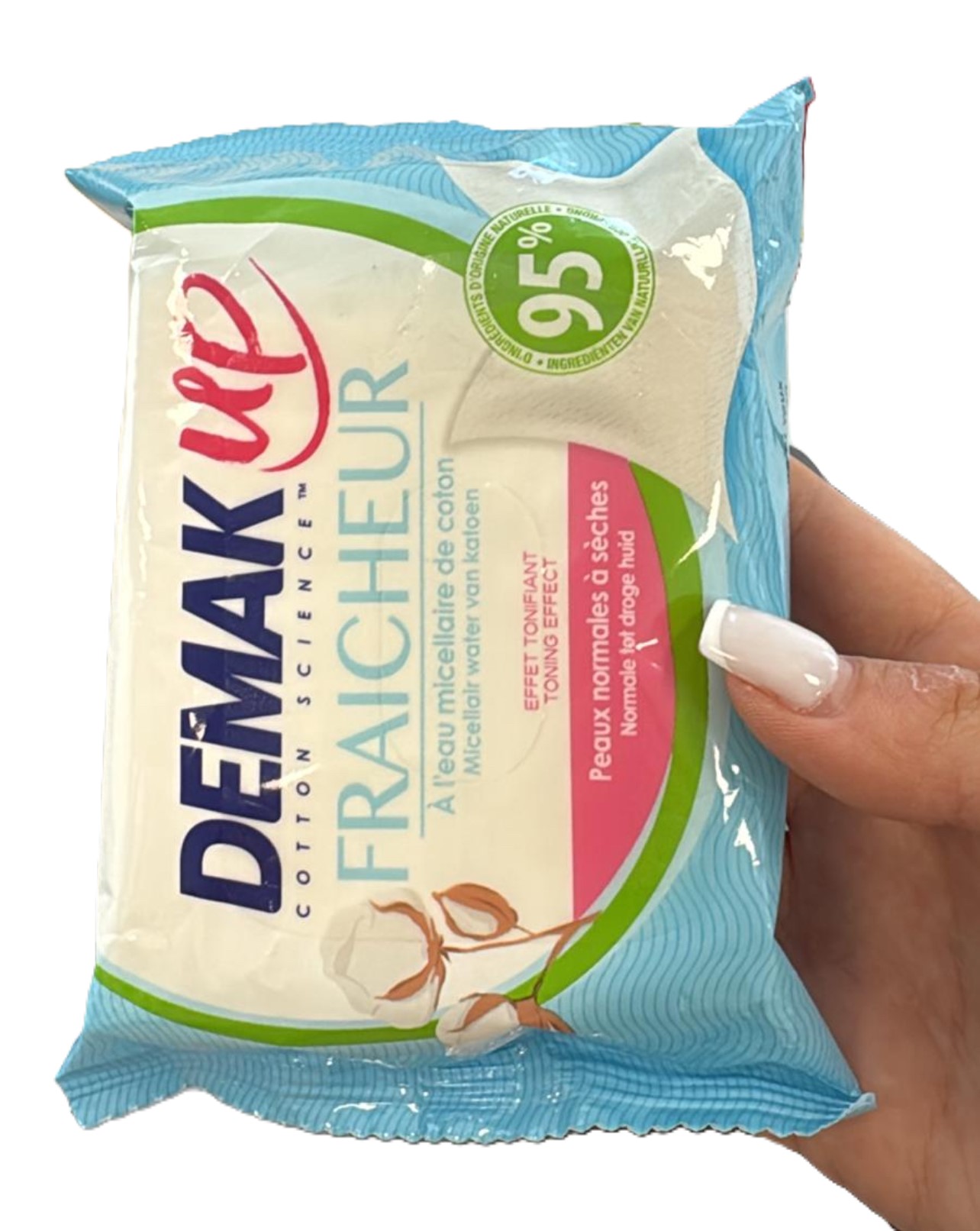 Demak Up čistiace obrúsky pre suchú/citlivú pleť 25ks