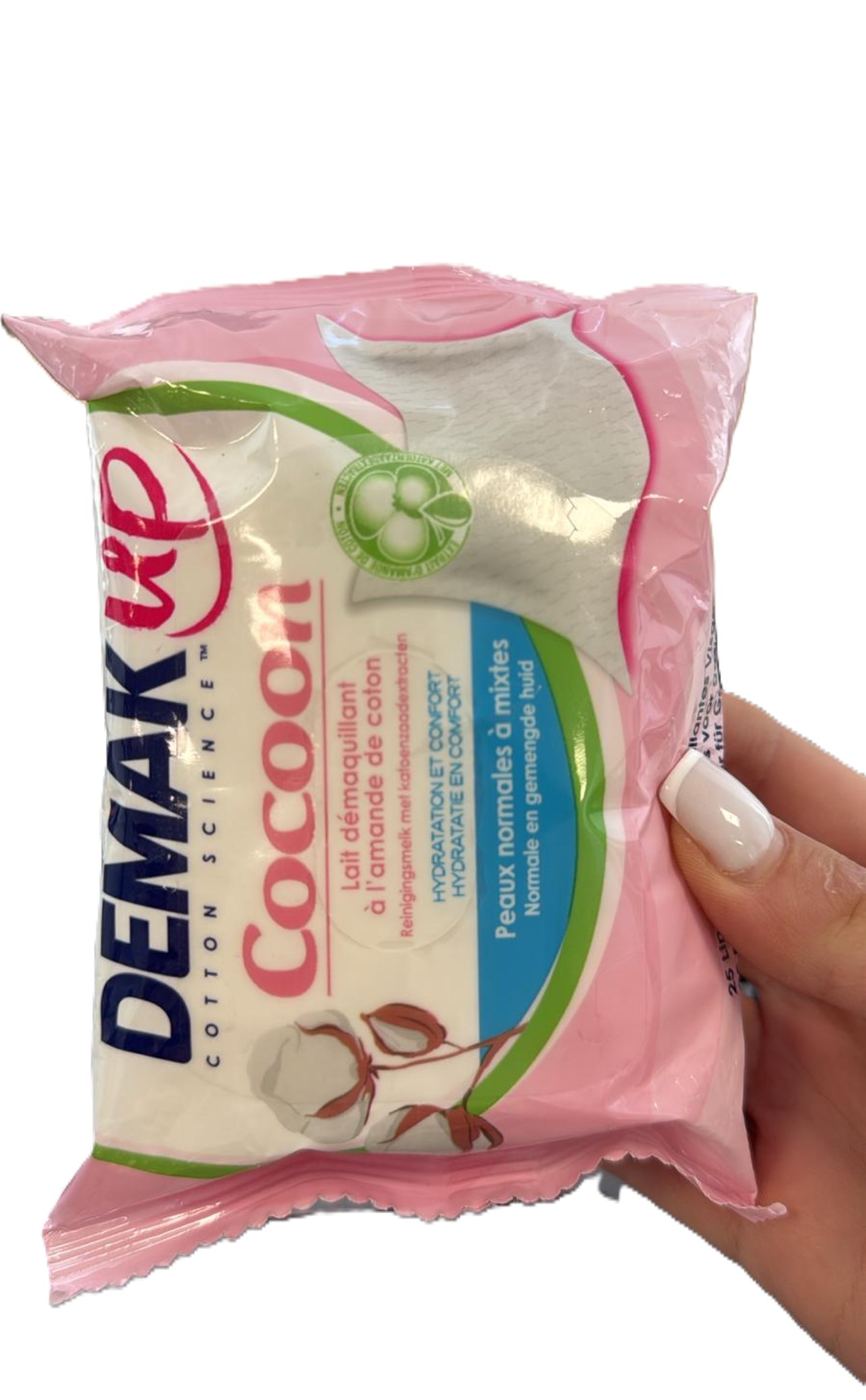 Demak Up Demak'Up Cocoon Normal to Combination Skin 25 odličovacích obrúskov
