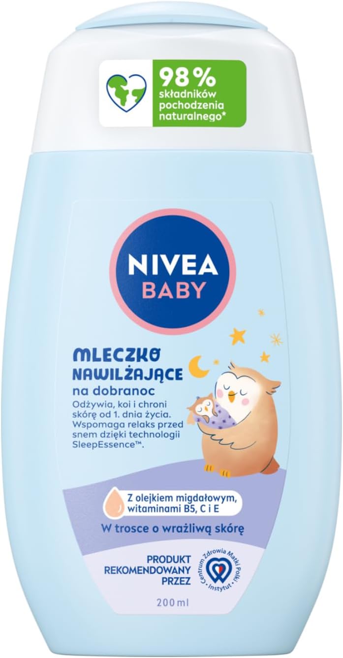 Nivea Baby Hydratačné telové mlieko na dobrú noc 200 ml