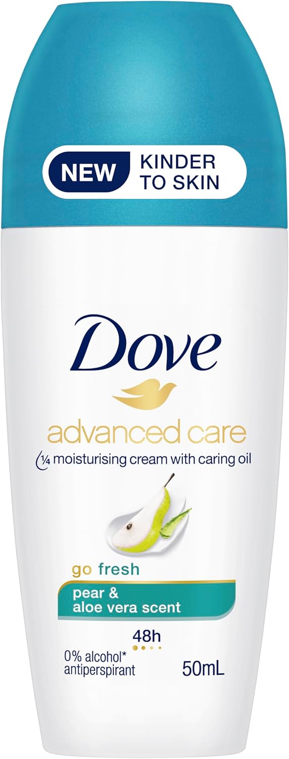 Dove advanced Care s vôňou hrušky a aloe vera anti-perspirant roll on, 50 ml