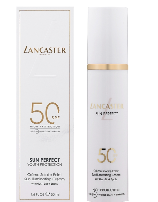 Lancaster sun perfect youth protection sun illuminating Opaľovací krém na tvár spf50 50 ml