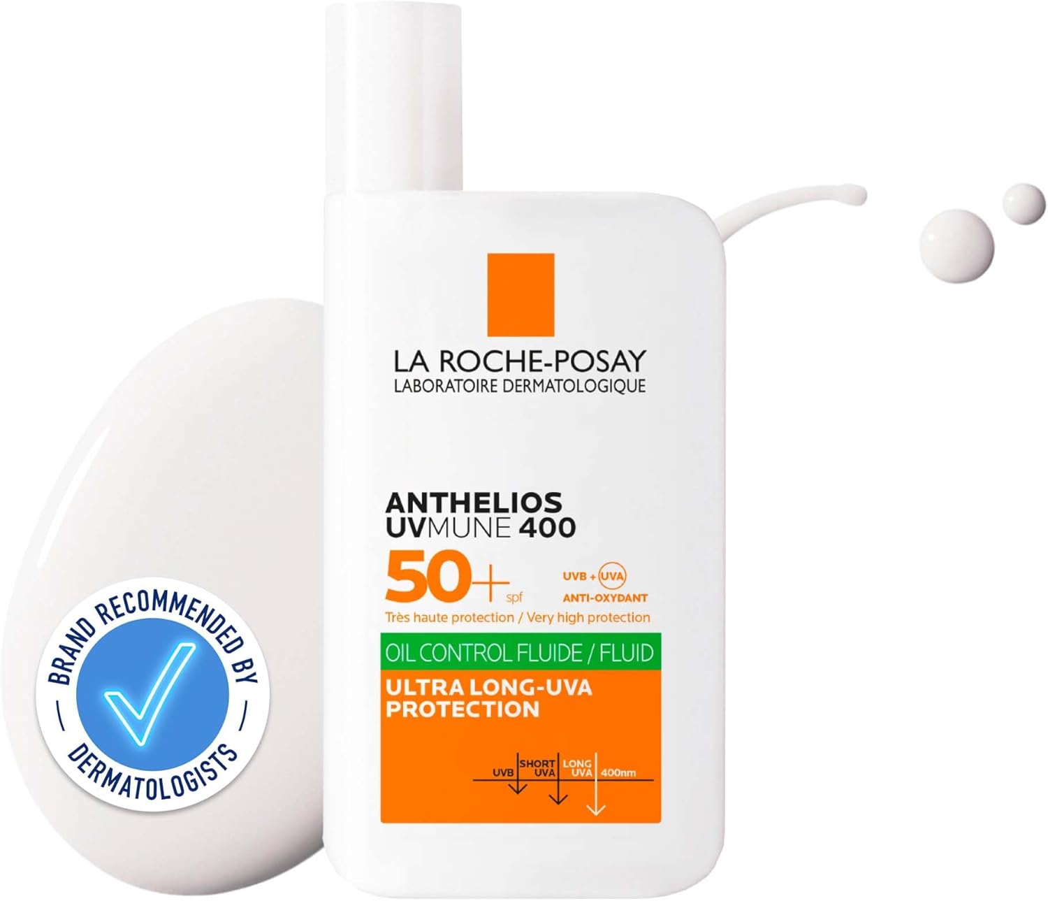 La Roche-Posay Anthelios UVMune 400 Oil Control Invisible Fluid SPF50+ opaľovací krém pre mastnú pleť 50 ml
