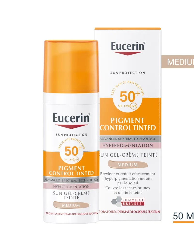 Eucerin Sun Protection PIGMENT CONTROL tónovaný gél-krém SPF 50+ 50 ml