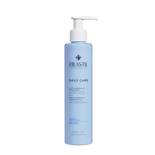 Rilastil denné čistiace mlieko na tvár a oči, odličovač pre citlivú a suchú pleť 200ml