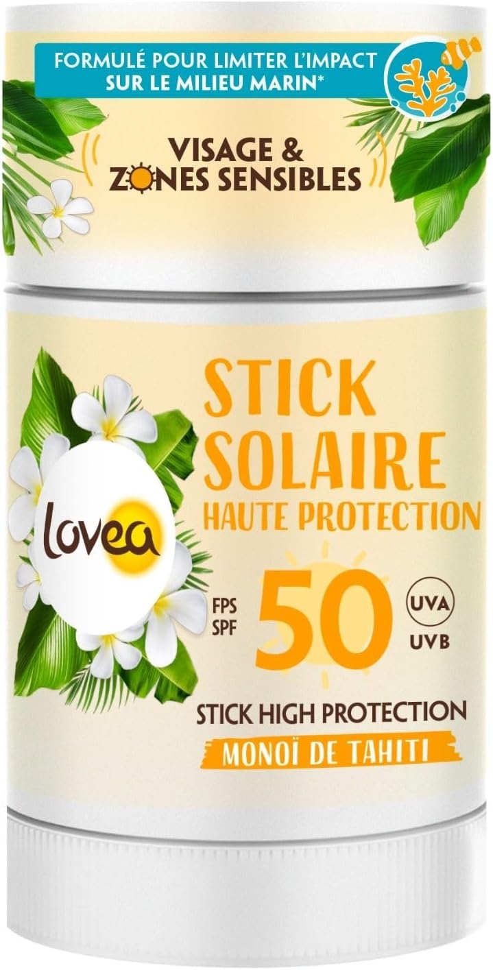 LOVEA - Opaľovacia tyčinka SPF 50 Monoï De Tahiti 40 g