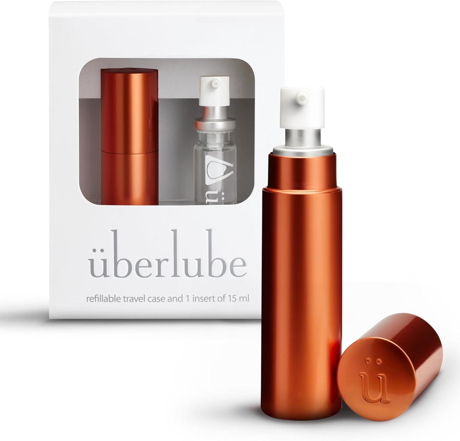 überlube Uberlube lubrukant opakovane plniteľné cestovné puzdro a 1 vložka 15 ml Sedona