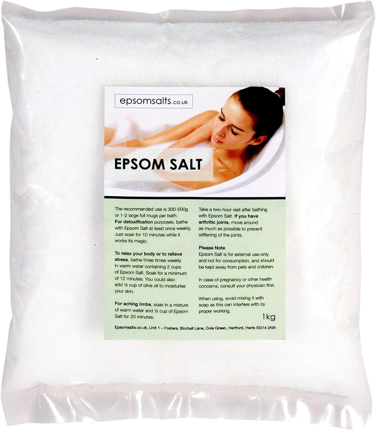 Epsom salts Epsomská soľ (lekárska kvalita) 1 kg