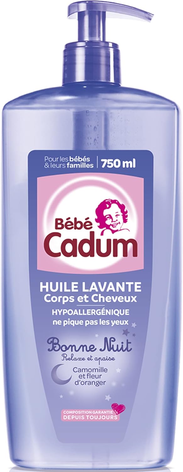 Cadum detský Čistiaci olej na telo a vlasy 750 ml