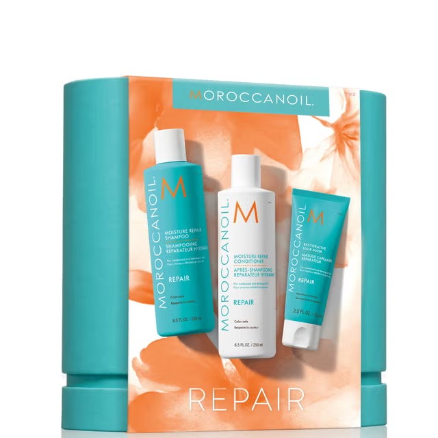 Moroccanoil Repair Kit sada pre poškodené, chemicky ošetrené vlasy NEKOMPLETNÉ BALENIE!