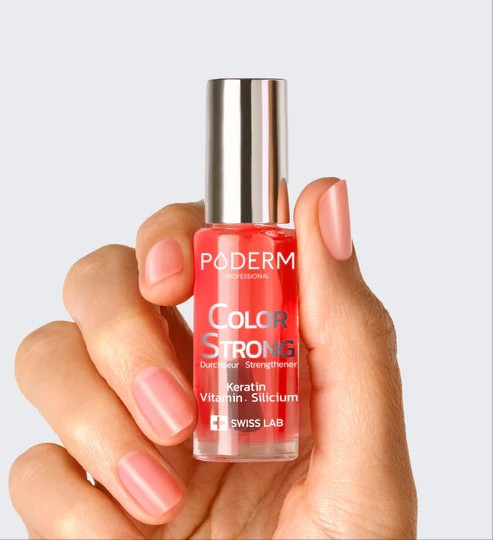 Poderm Color Strong Hardener Nail Polish - Gloss Vitality, 8ml