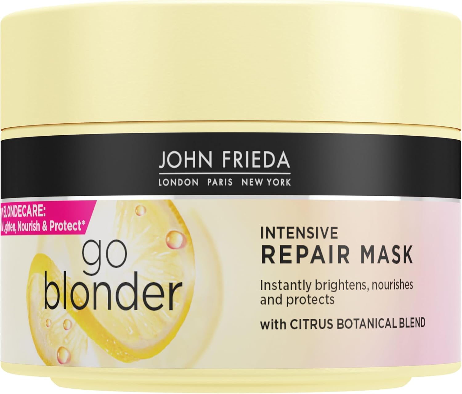 John Frieda Go Blonder Intenzívna regeneračná maska ​​pre blond a melírované vlasy 250 ml