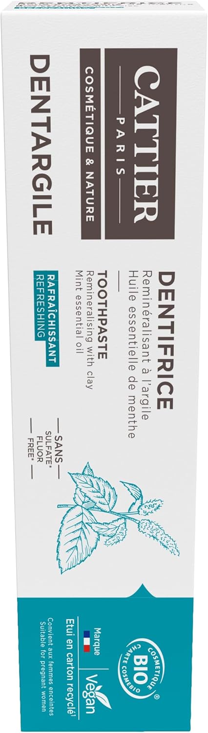 Cattier Dentargile Menthe osviežujúca zubná pasta 75 ml