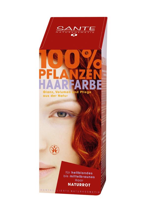 Sante Naturkosmetik bylinný prášok na farbenie vlasov 100 g - prírodná červená