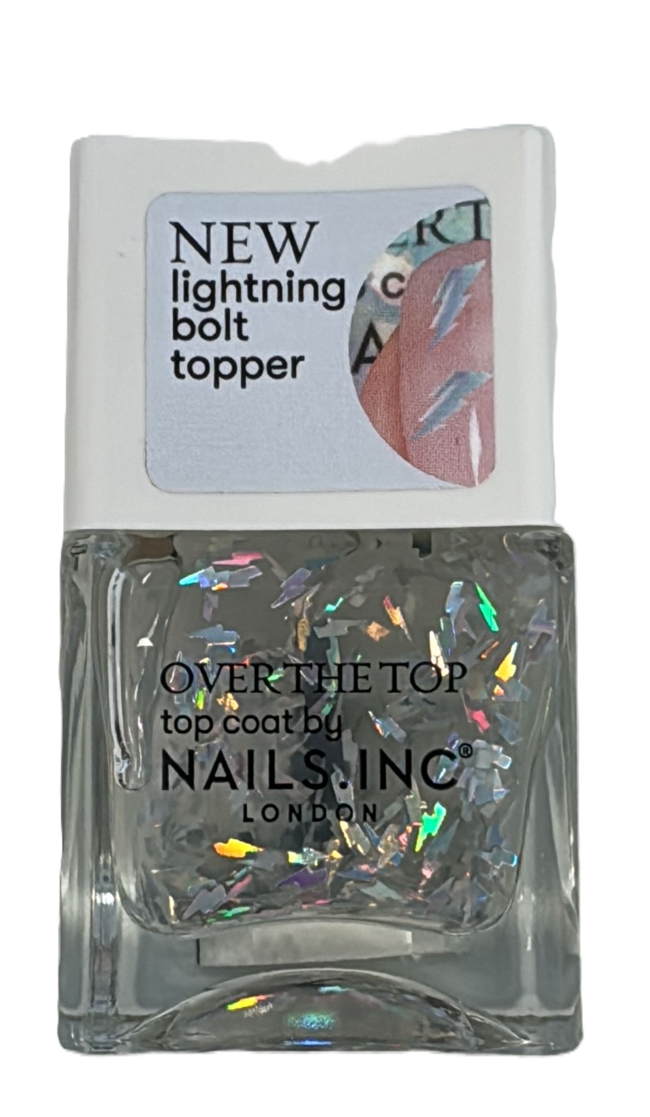 Nails.INC Holografický zosvetľujúci vrchný lak na nechty 14ml