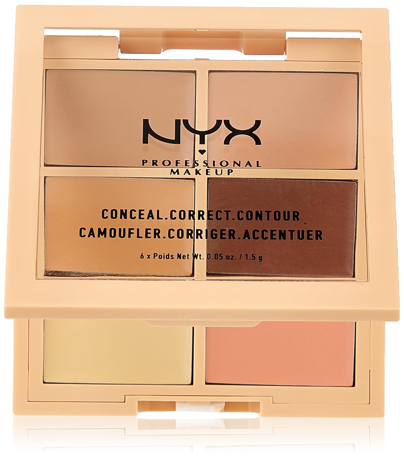 NYX PROFESSIONAL MAKEUP Paleta korektorov 6 ks- LIGHT 3cp01