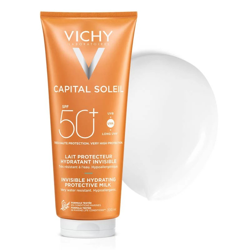 VICHY CAPITAL SOLEIL Hydratačné ochranné mlieko na tvár a telo SPF 50+, 300ml kúpite na Nakupujzdravo.sk