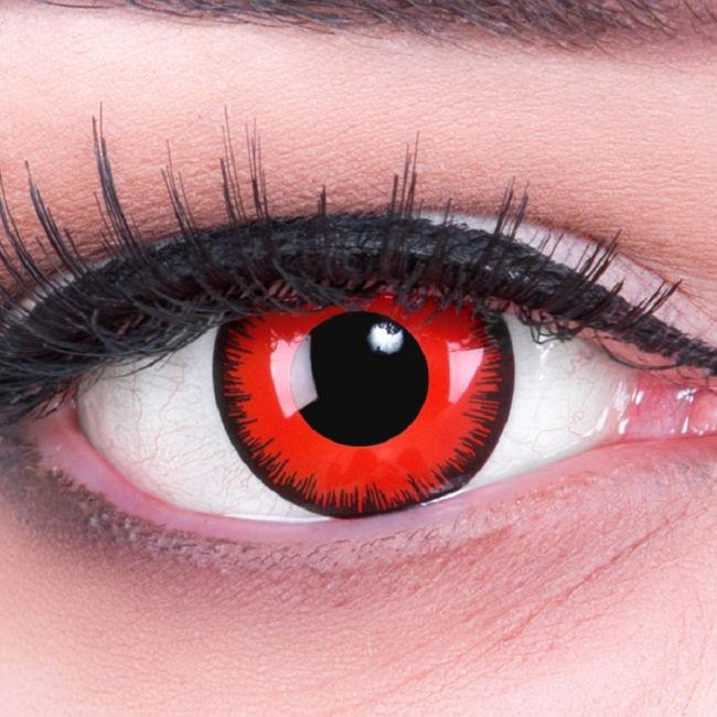 Meralens Red Lunatic kontaktné šošovky balenie 2 ks
