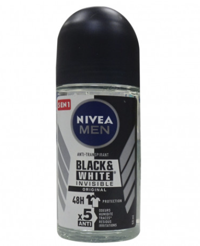 NIVEA MEN Black & White Original Anti-Perspirant Roll On 50 ml