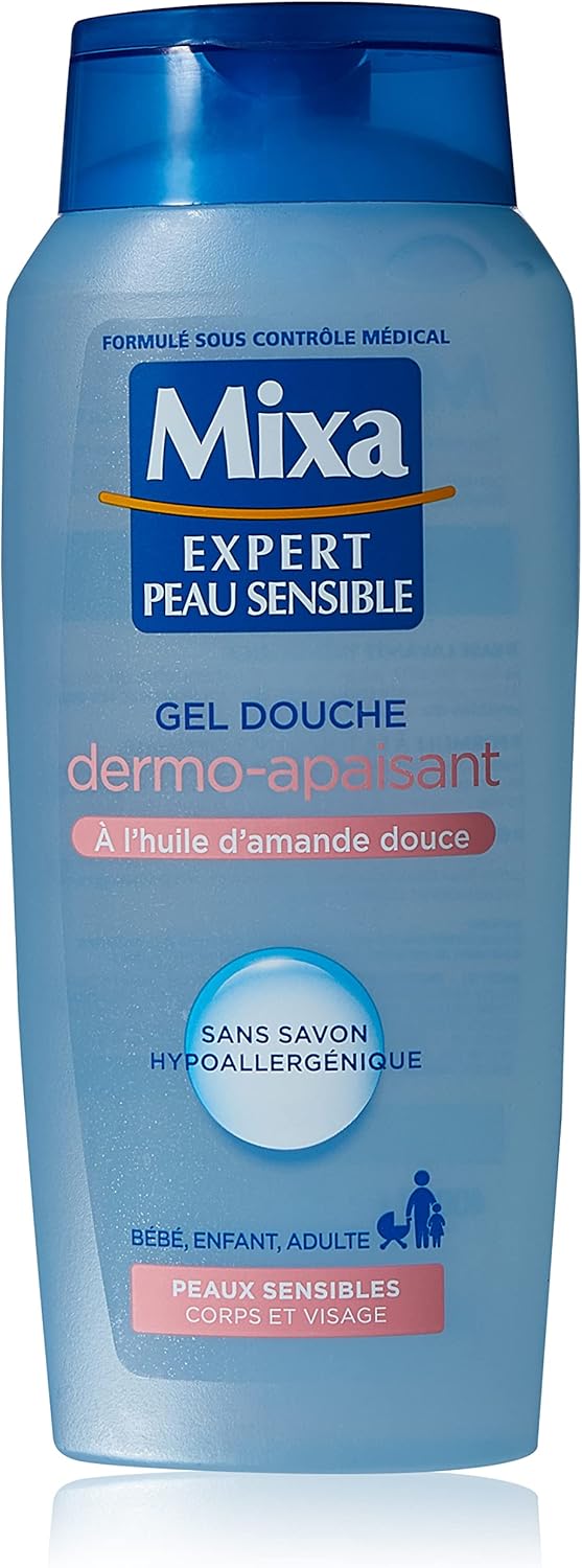 Mixa Dermo upokojujúci sprchový gél s mandľovým olejom 400 ml