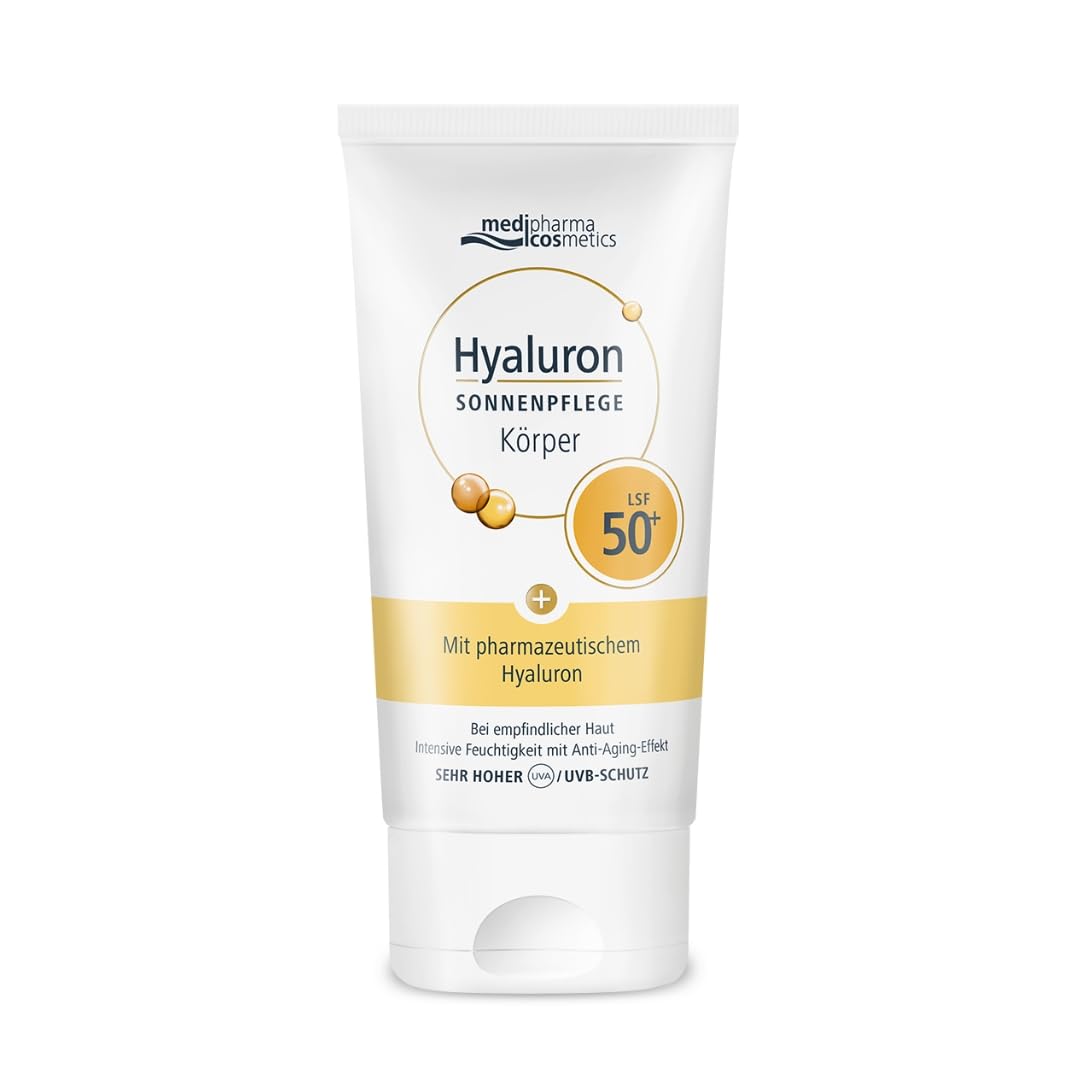 Medipharma Cosmetics Hyalurónový opaľovací krém na telo SPF 50+ 150 ml
