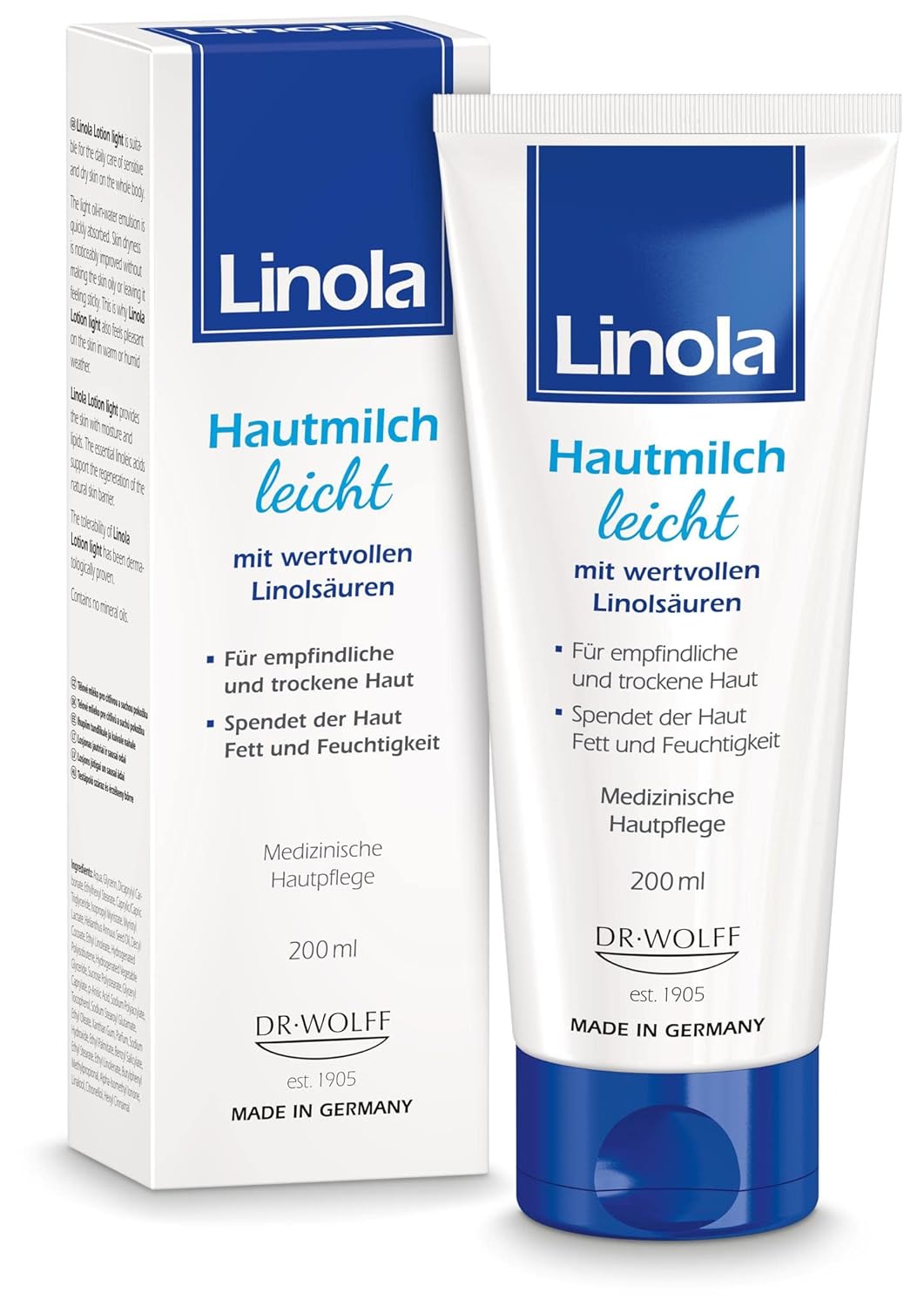 Dr. Wolff Linola lotion light Kyselina linolová telové mlieko 200ml-poškodená krabica kúpite na Nakupujzdravo.sk
