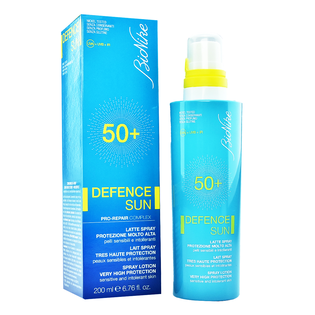 BioNike Defence Sun SPF 50+ Opaľovací Krém, 200 ml