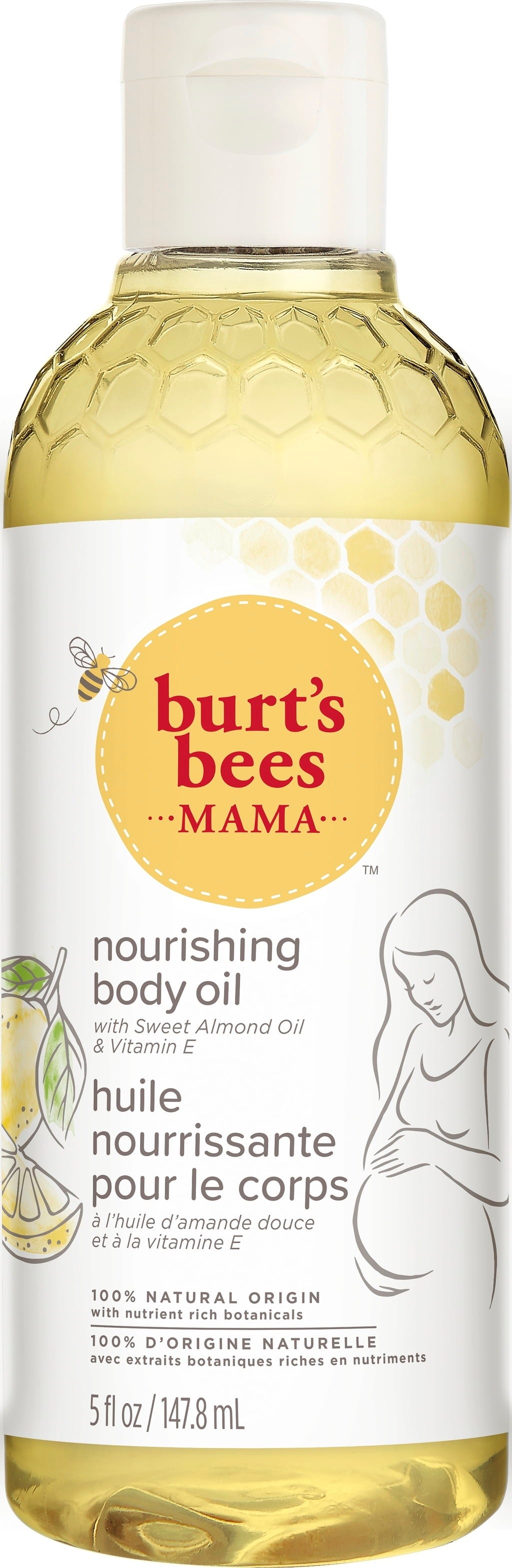 Burts bees Burt's Bees Mama Bee Výživný telový olej Zjemňujúci a omladzujúci, 147,8 ml