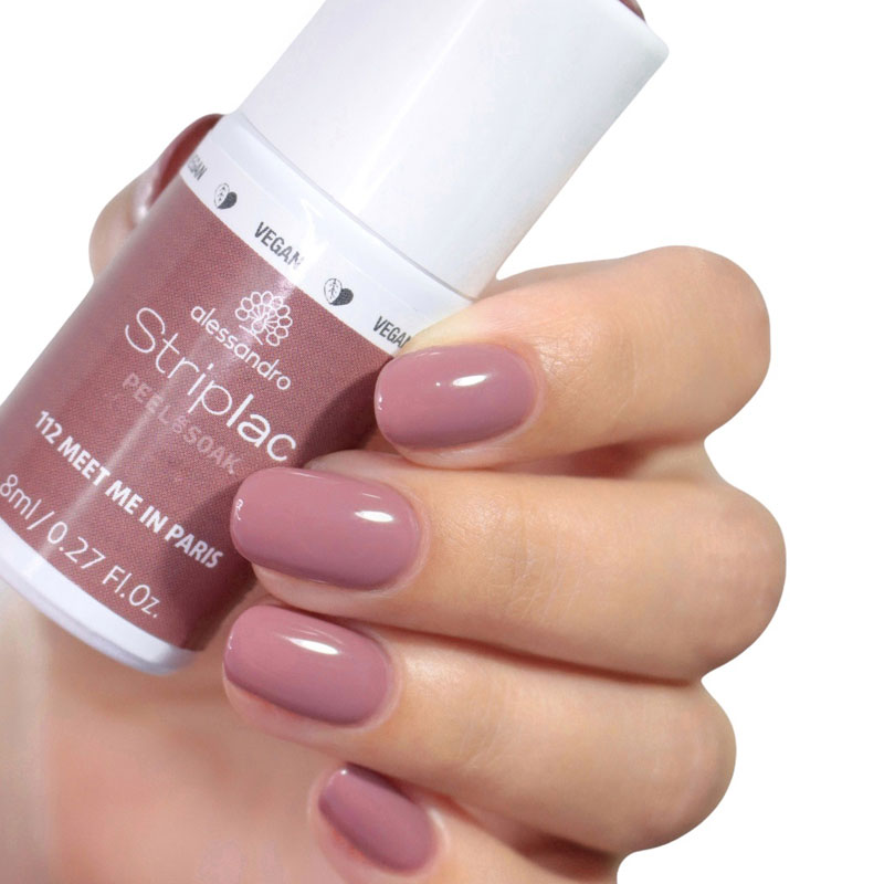 alessandro Led lak na nechty Striplac Peel or Soak - 112 Meet Me In Paris, 8 ml