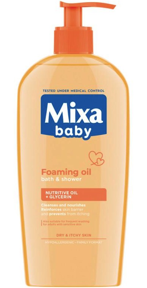 Mixa Detský kúpeľový a umývací tekutý prípravok s olejom 400ml