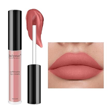Julystar Matte Face Tear rúž Lesk na pery Tear Dlhotrvajúci 02, 2ml