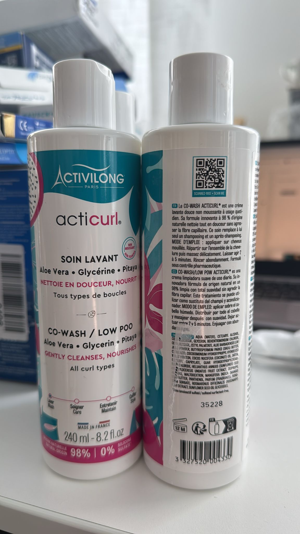 Activilong Jemný čistiaci krém a vyživujúci produkt určený pre všetky typy kučier, 240ml