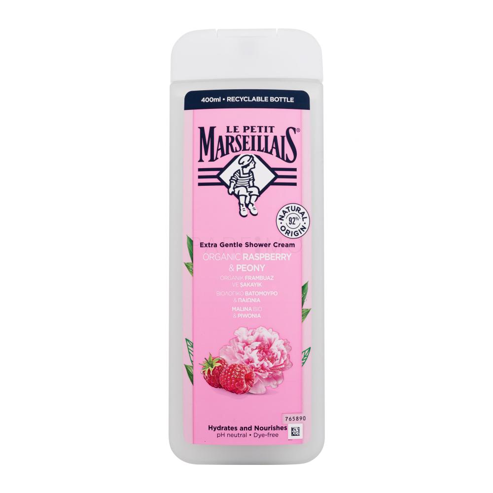 Le Petit Marseillais telový krém, malina & pivónia 400 ml