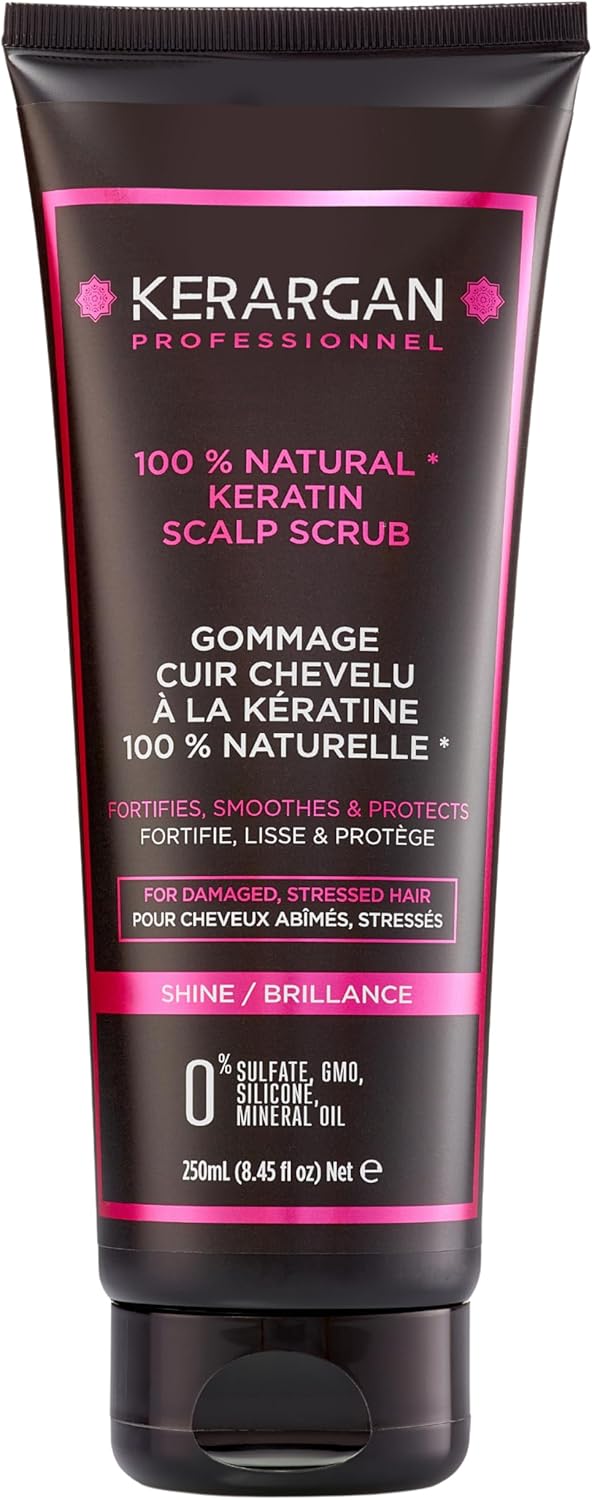 Kerargan - Čistiaci keratínový peeling pre poškodené a namáhané vlasy 250 ml