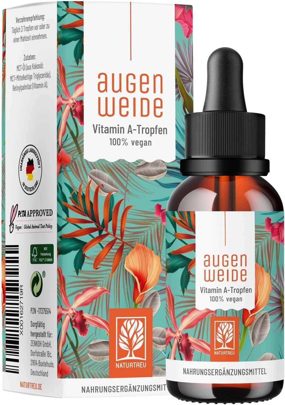 Naturtreu Vitamín A kvapky s vysokou dávkou 5000 IU 50 ml Exp.: 2026+