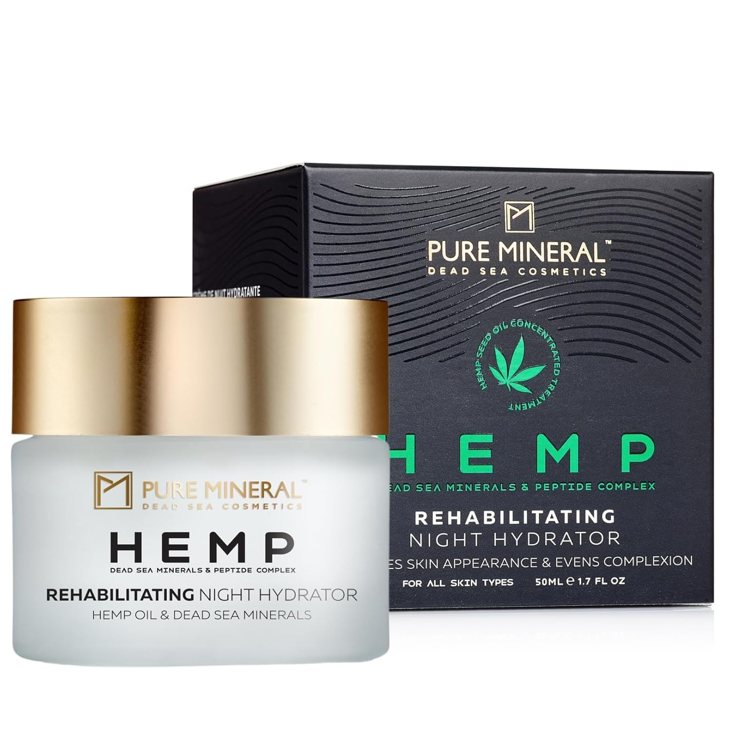 Pure Mineral - Rehabilitačný nočný krém s konopou 50 ml